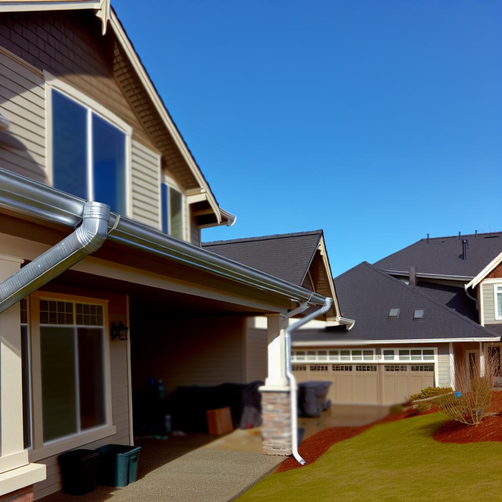 house with good gutter system for a clean, dry basement